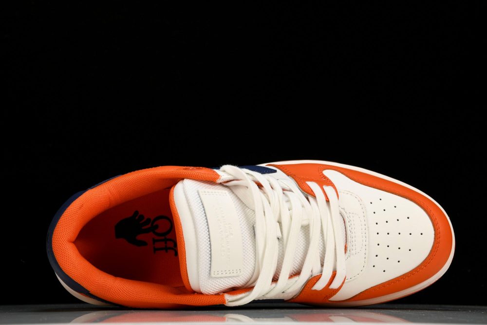 Off-White Out Of Office OOO Low Top 'Orange White Blue' - Image 4