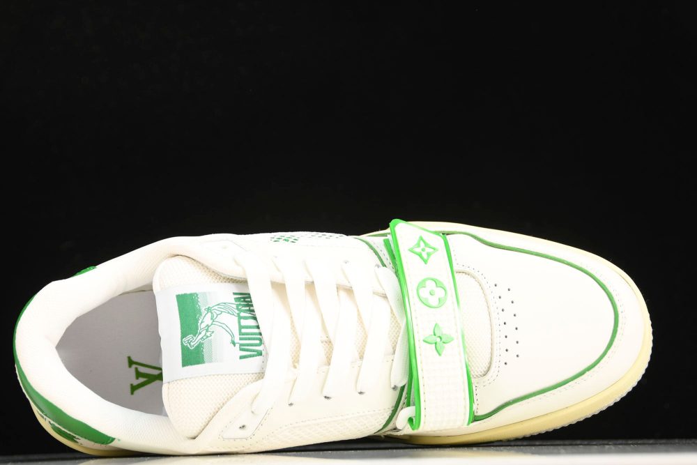 Louis Vuittоп Trainer Low Velcro Strap 'Green Mesh' - Image 4
