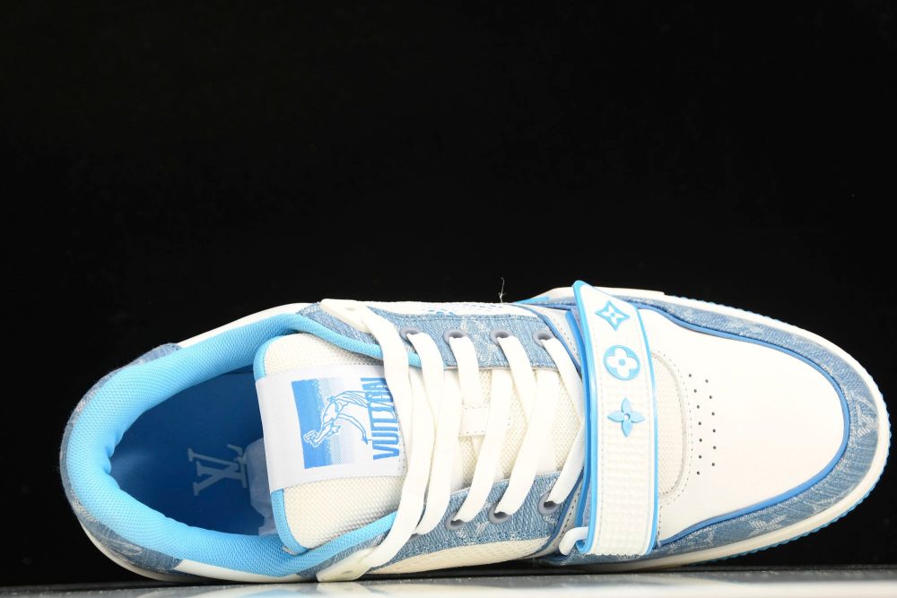 Louis Vuittоп Trainer Low Velcro Strap 'Monogram Denim Blue' - Image 4