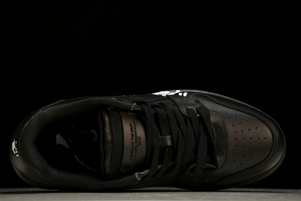 Off-White Out Of Office OOO Low Top "For Walking" - Black White - Image 4