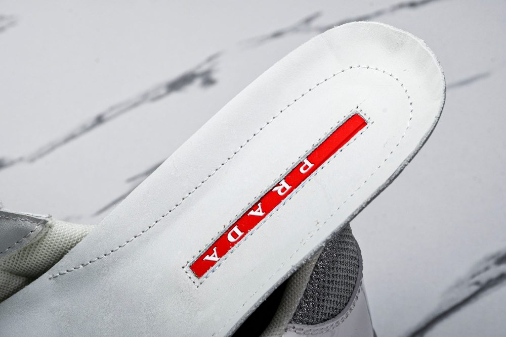 Prada America's Cup Sneaker 'White Silver' - Image 13
