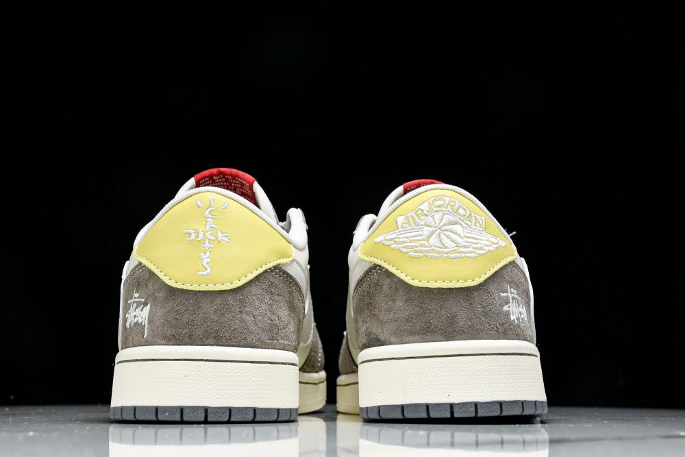 Travis Scott AJ1 Low x Stussy 'Neutral' (Custom) - Image 7