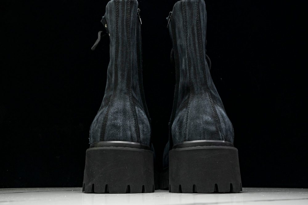 Вalenciaga Stomper Bootie 'Black Canvas' - Image 7
