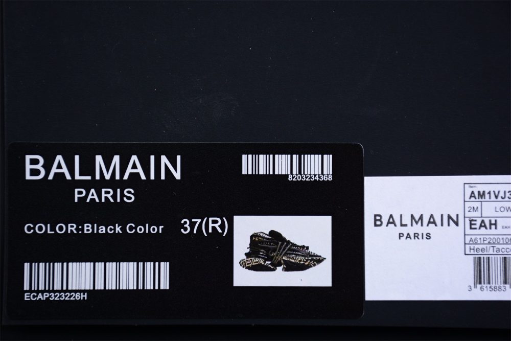 Balmain Unicorn Low-Top 'Ivory Black' - Image 16
