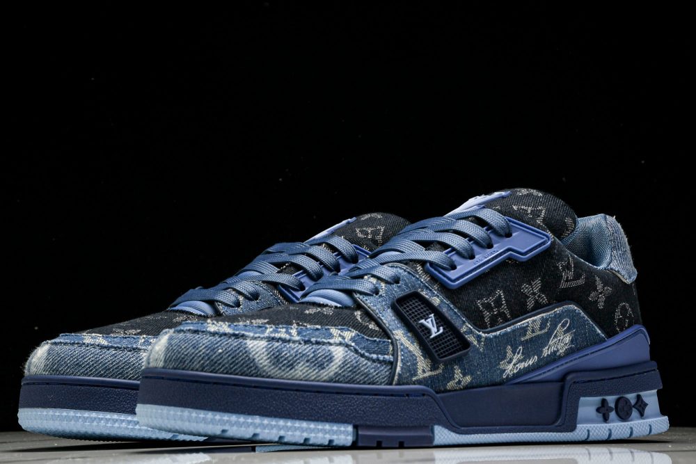 Louis Vuittоп Trainer Low 'Blue Denim Monogram Textile' - Image 2