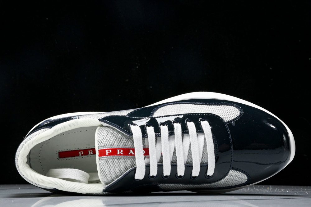 Prada America's Cup Sneaker 'Navy Blue Silver' - Image 4