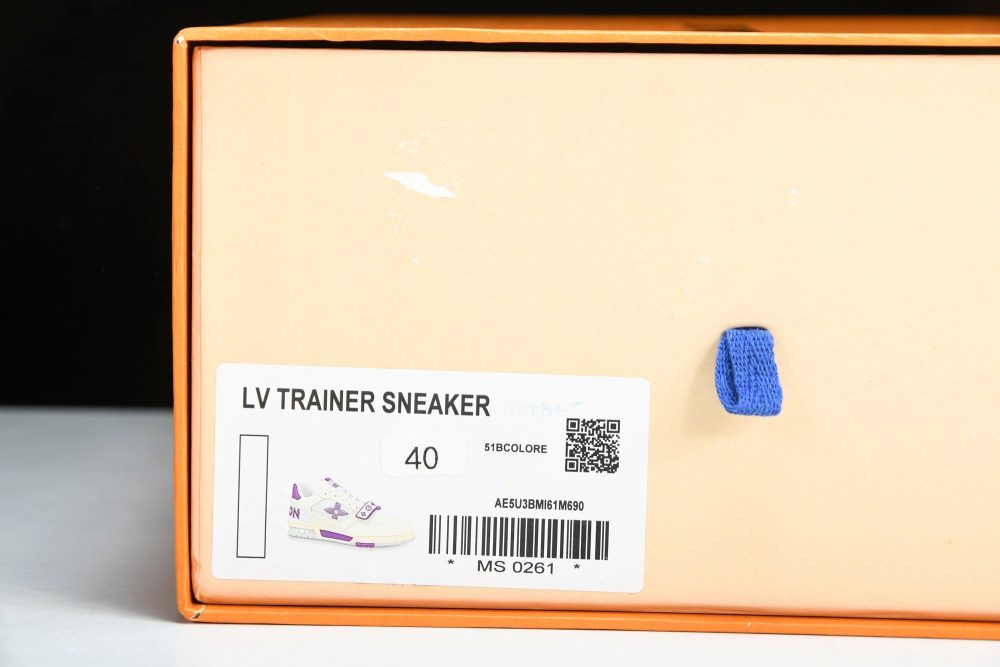 Louis Vuittоп Trainer Low Velcro Strap 'Violet Mesh' - Image 28