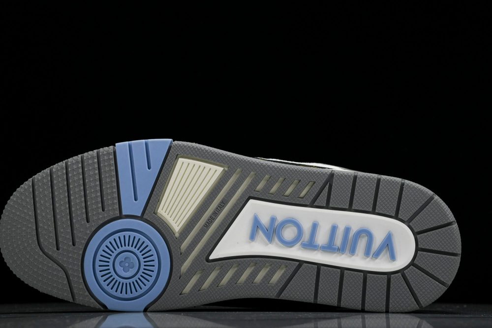 Louis Vuittоп Trainer Low Velcro Strap 'Blue Black' - Image 5