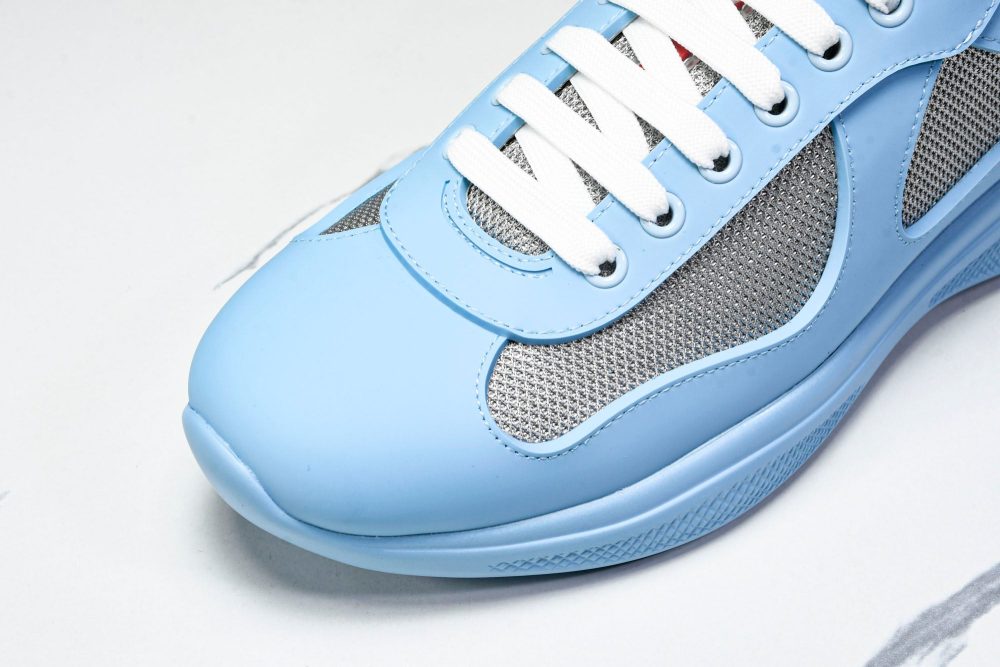 Prada America's Cup Sneaker Soft Rubber 'Light Blue' - Image 9