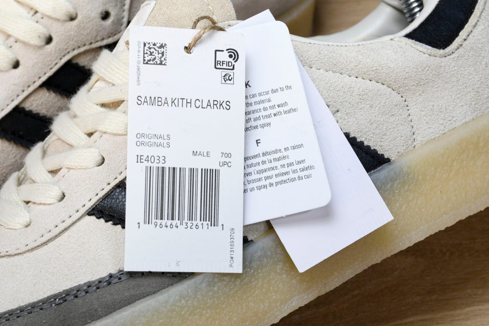 AD x Clarks '8th Street Samba' by Ronny Fieg 'White Black' - Image 11