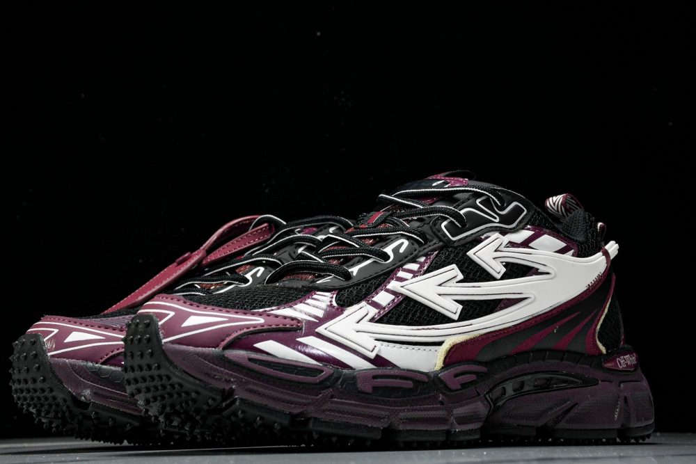 Off-White "Be Right Back" Sneaker 'Black Purple' - Image 2