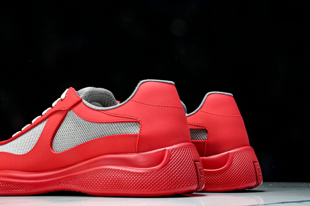 Prada America's Cup Sneaker Soft Rubber 'Red' - Image 8