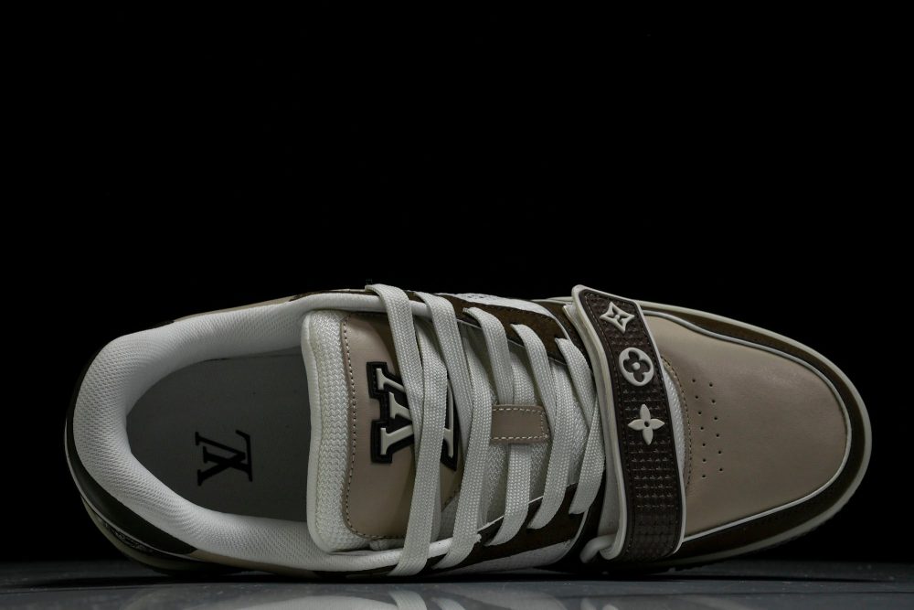 Louis Vuittоп Trainer Low Velcro Strap 'Mocha' - Image 4