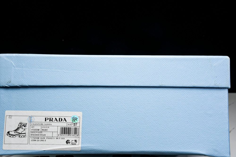 Prada Monolith Boots with Pouch 'Black' - Image 23