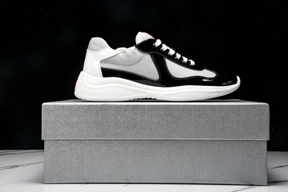 Prada America's Cup Sneaker 'Black Silver White' v1 - Image 22