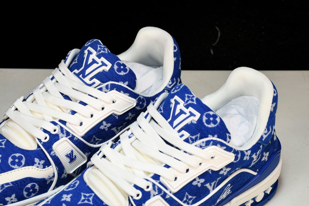 Louis Vuittоп Trainer Low 'Blue Monogram Textile' - Image 19