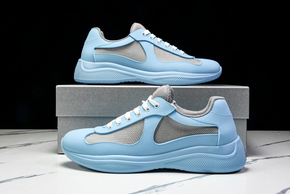 Prada America's Cup Sneaker Soft Rubber 'Light Blue' - Image 20