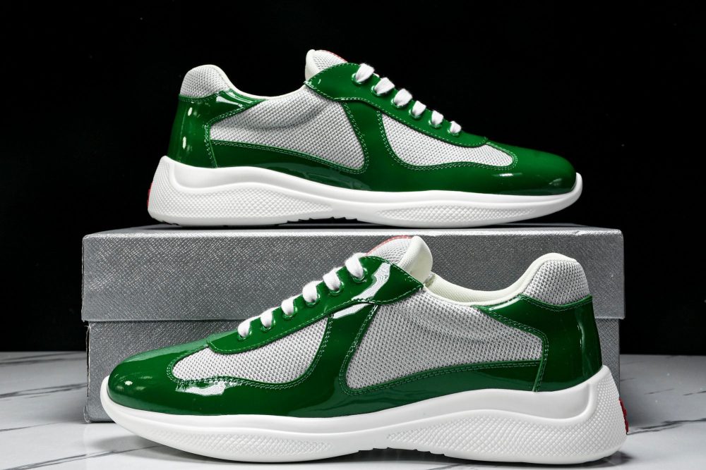 Prada America's Cup Sneaker 'Green Silver' - Image 21