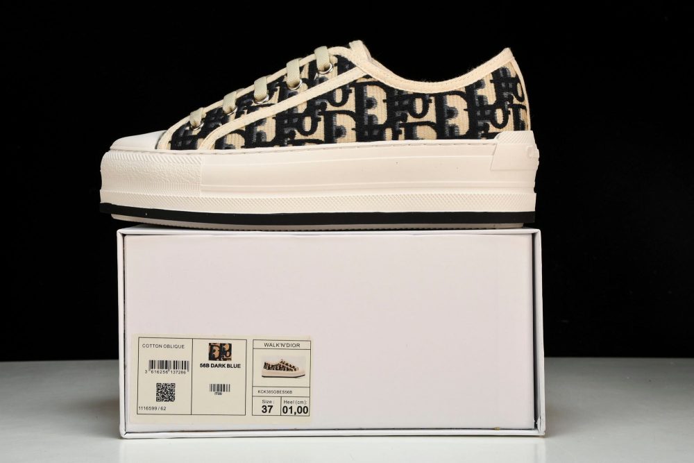 D1or Walk'N'D1or Platform Sneaker 'Oblique Dark Blue' - Image 30