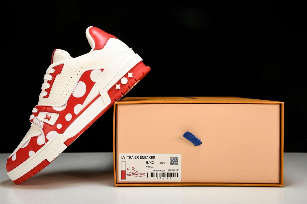 Louis Vuittоп Trainer Low by Yayoi Kusama 'Red' - Image 21