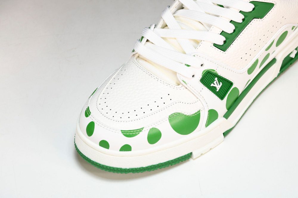 Louis Vuittоп Trainer Low by Yayoi Kusama 'Green' - Image 9