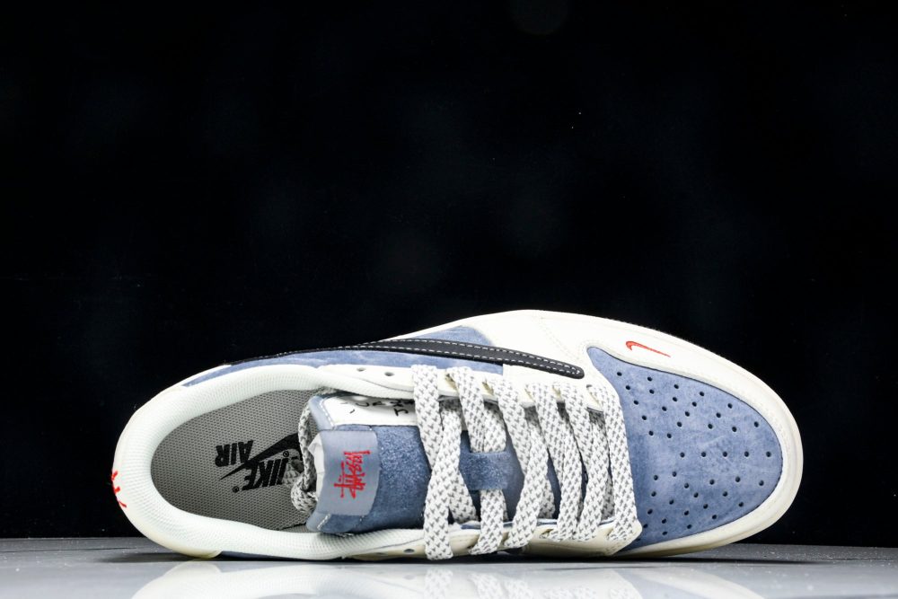 Travis Scott AJ1 Low x Stussy 'Playstation' (Custom) - Image 4