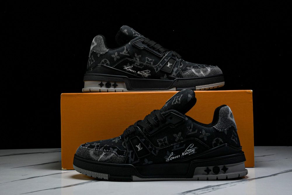 Louis Vuittоп Trainer Low 'Black Denim Monogram Textile' - Image 18