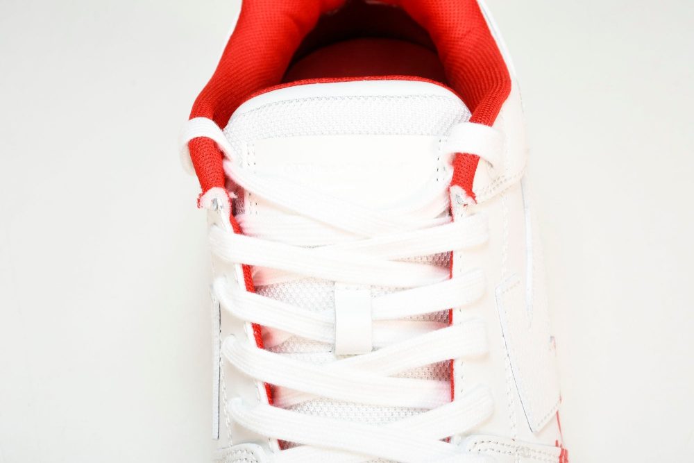 Off-White Out Of Office OOO Low Top "For Walking - White Red - Image 12