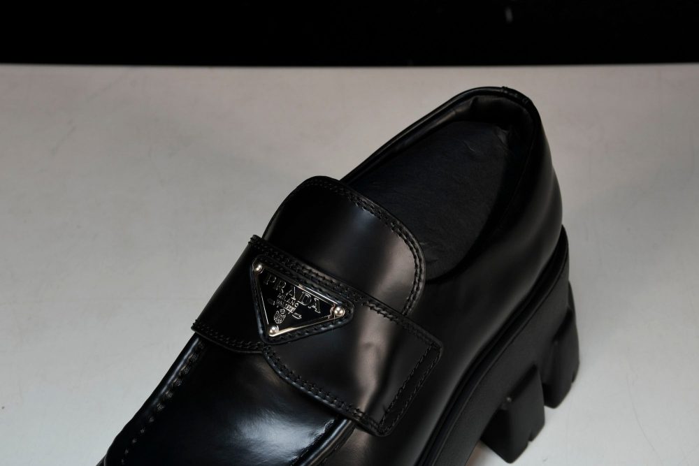 Prada Monolith Loafers 'Black' - Image 10