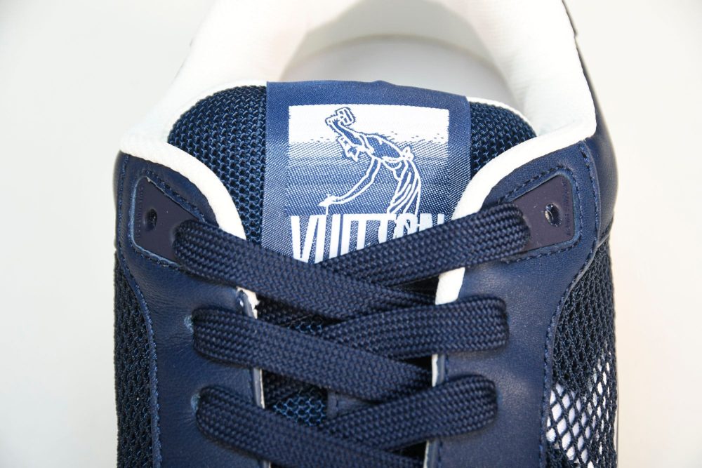 Louis Vuittоп Trainer Low Velcro Strap 'Navy Mesh' - Image 11