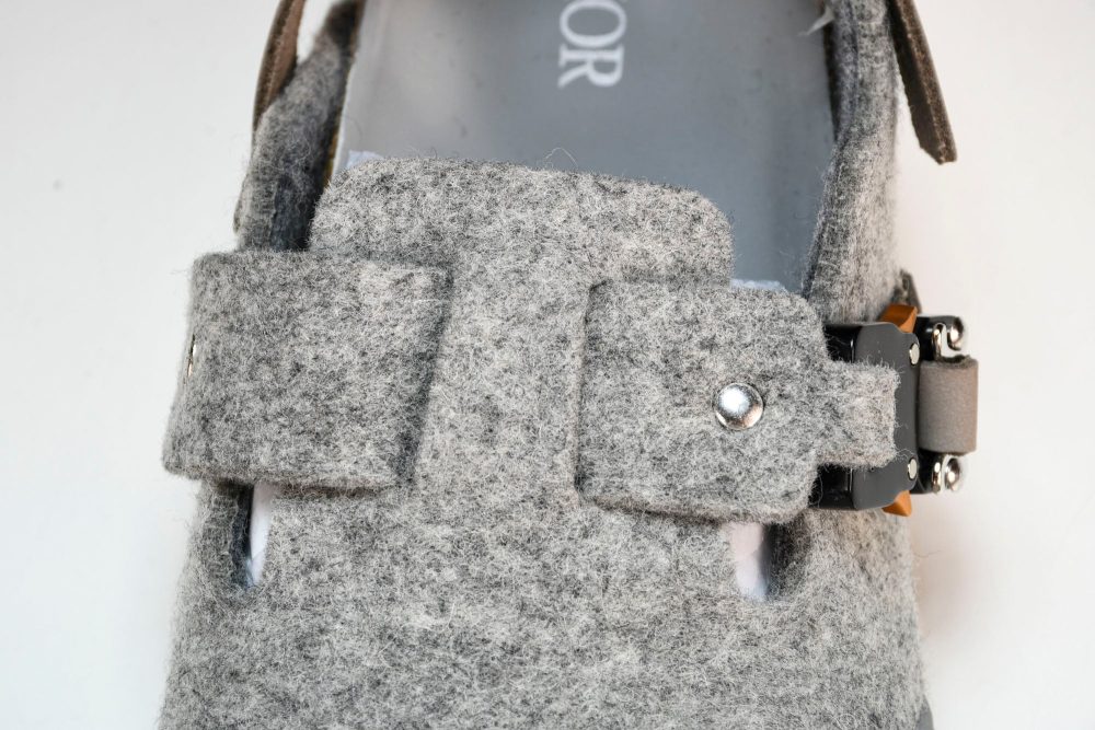 Birkenstock x D1or Tokio Mule Felted Wool 'Grey' - Image 11