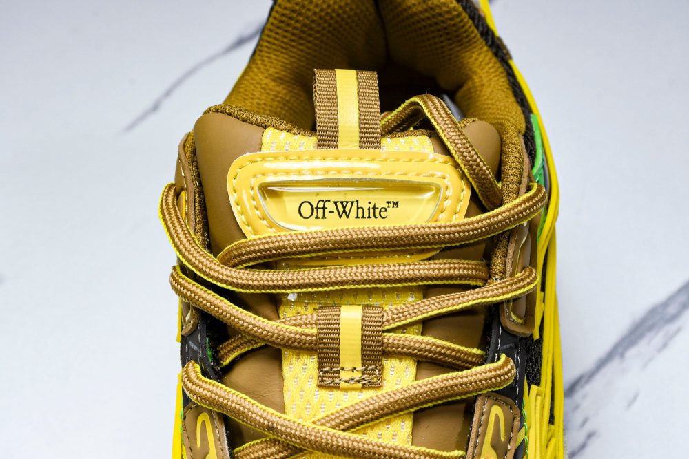 Off-White "Be Right Back" Sneaker 'Yellow Brown' - Image 11