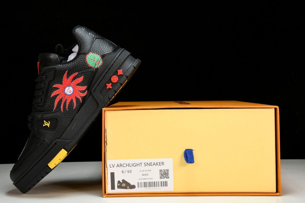 Louis Vuittоп Trainer Low by Yayoi Kusama 'Black Print' - Image 24