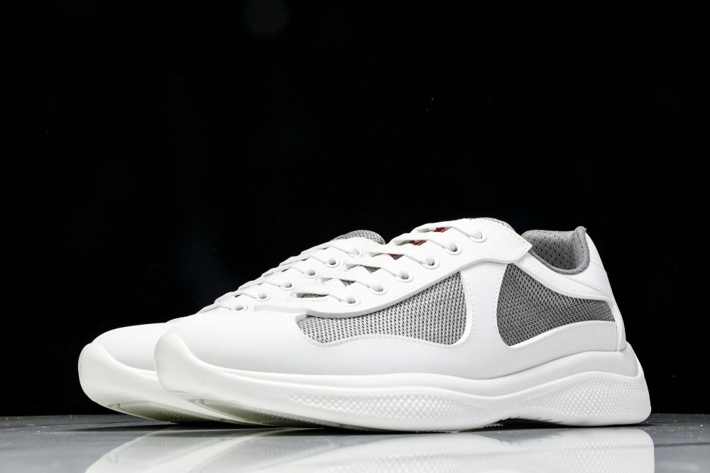 Prada America's Cup Sneaker Soft Rubber 'Cream White' - Image 2