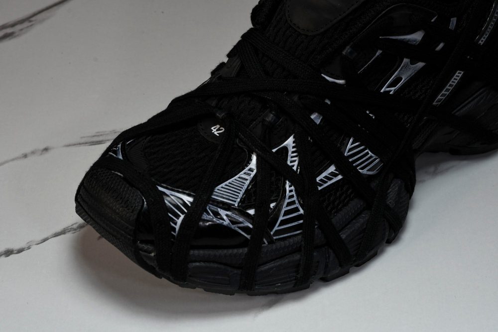 3XL Sneaker Extreme Lace 'Black Silver' - Image 9
