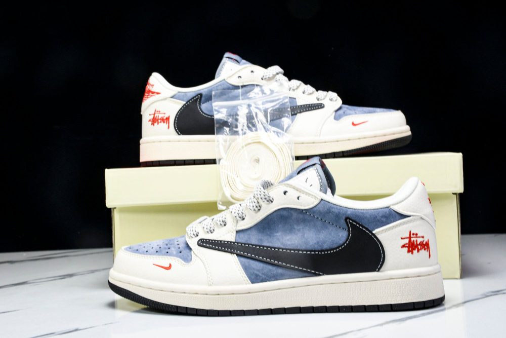 Travis Scott AJ1 Low x Stussy 'Playstation' (Custom) - Image 23