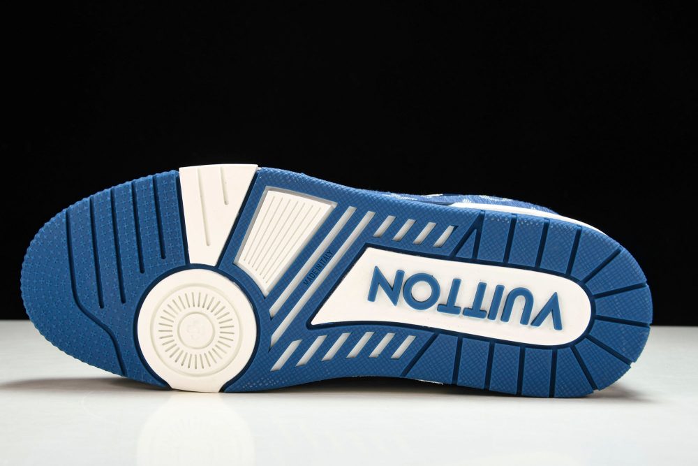 Louis Vuittоп Trainer Low 'Monogram Denim White Blue' - Image 5