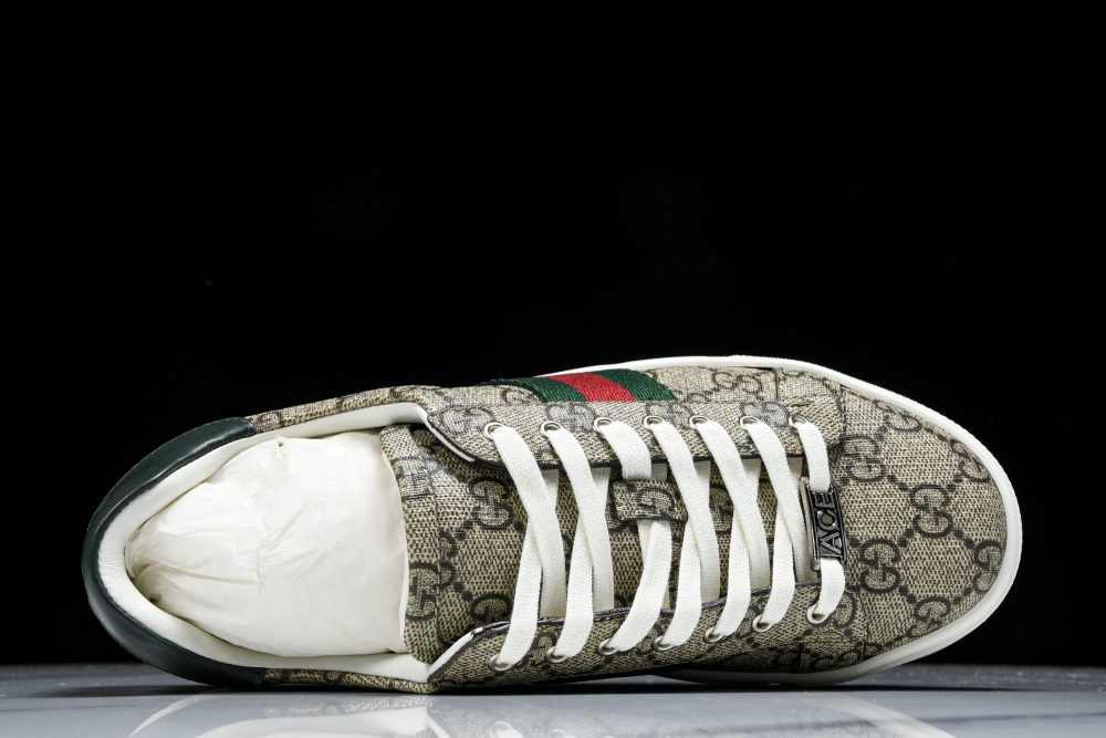 Guссi Ace Web 'Beige Monogram' - Image 4