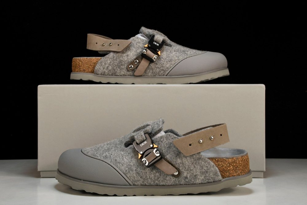 Birkenstock x D1or Tokio Mule Felted Wool 'Grey' - Image 21