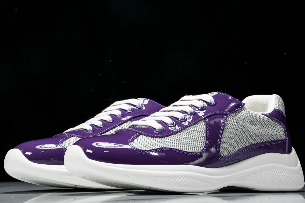 Prada America's Cup Sneaker 'Purple Silver' - Image 2