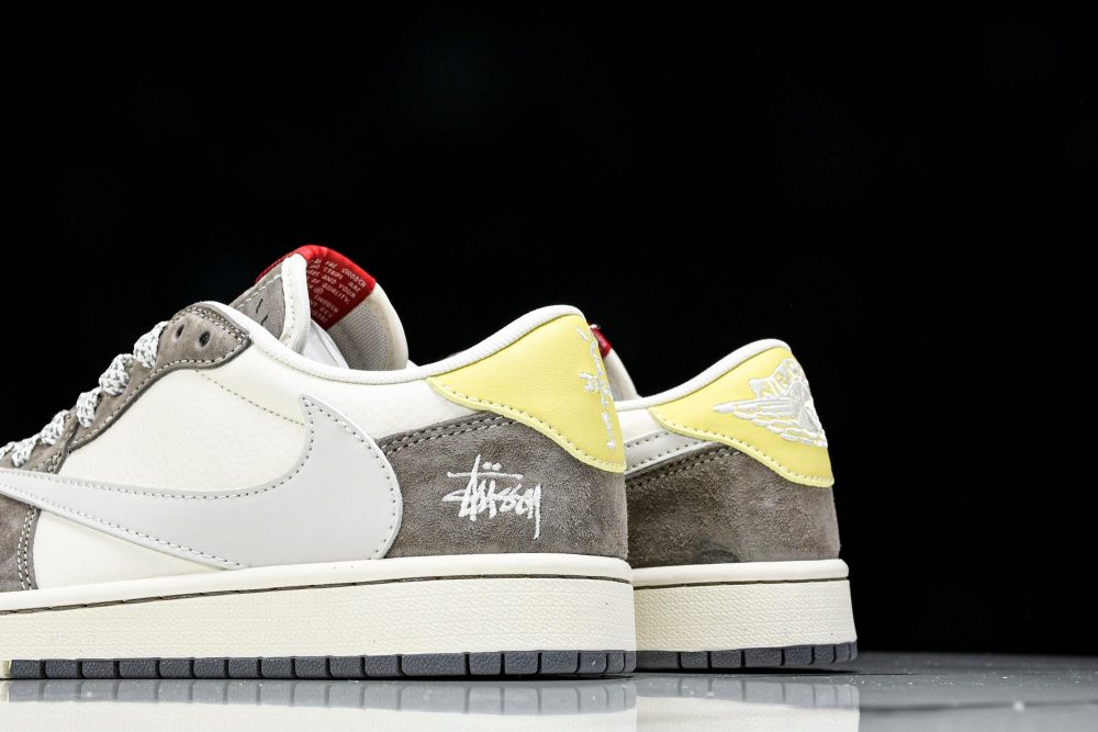 Travis Scott AJ1 Low x Stussy 'Neutral' (Custom) - Image 8