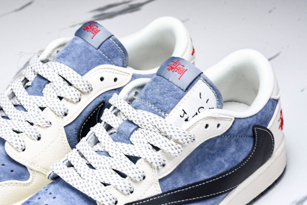 Travis Scott AJ1 Low x Stussy 'Playstation' (Custom) - Image 19