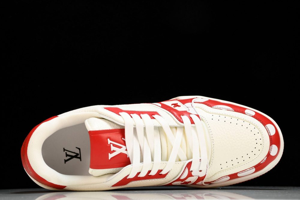 Louis Vuittоп Trainer Low by Yayoi Kusama 'Red' - Image 4