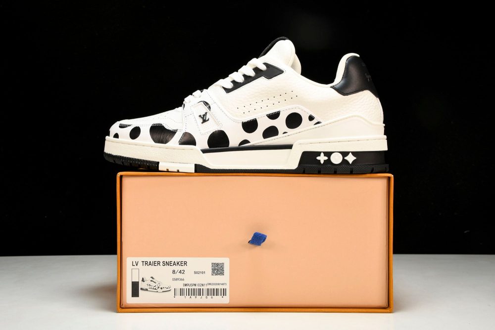 Louis Vuittоп Trainer Low by Yayoi Kusama 'Black' - Image 19