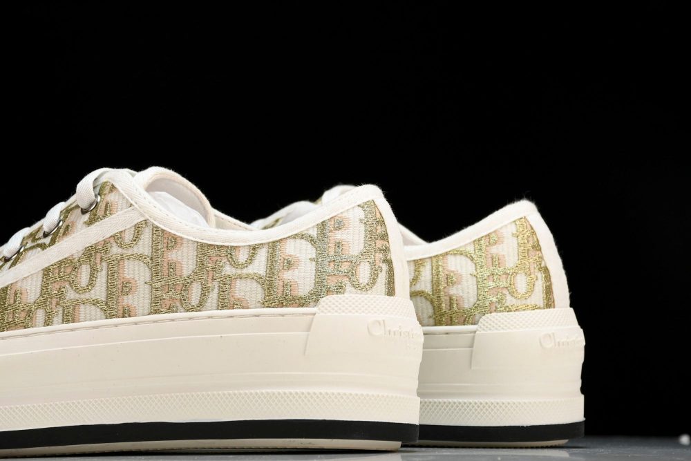 D1or Walk'N'D1or Platform Sneaker 'Oblique Gold' - Image 8