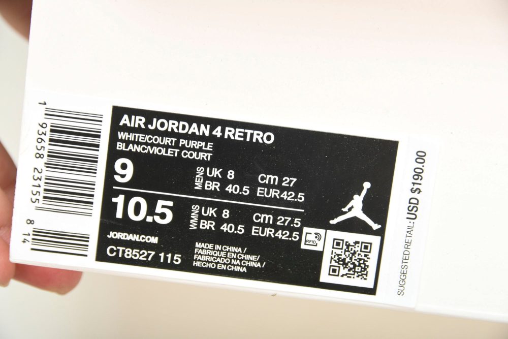 AJ4 Retro OG 'Purple Metallic' - Image 34