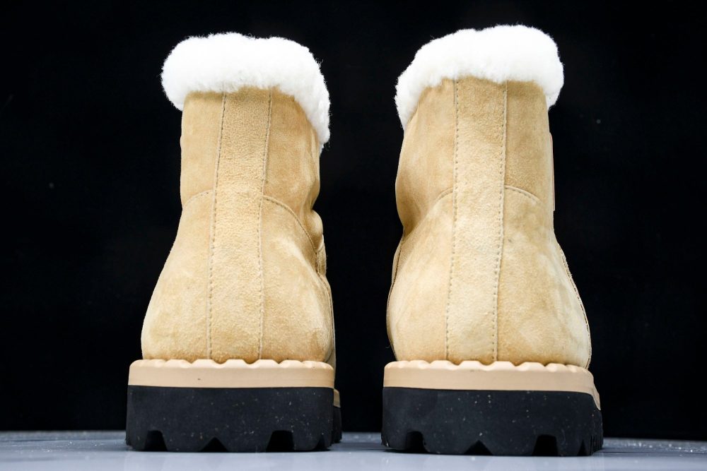 Prada Suede Booties 'Beige' - Image 7