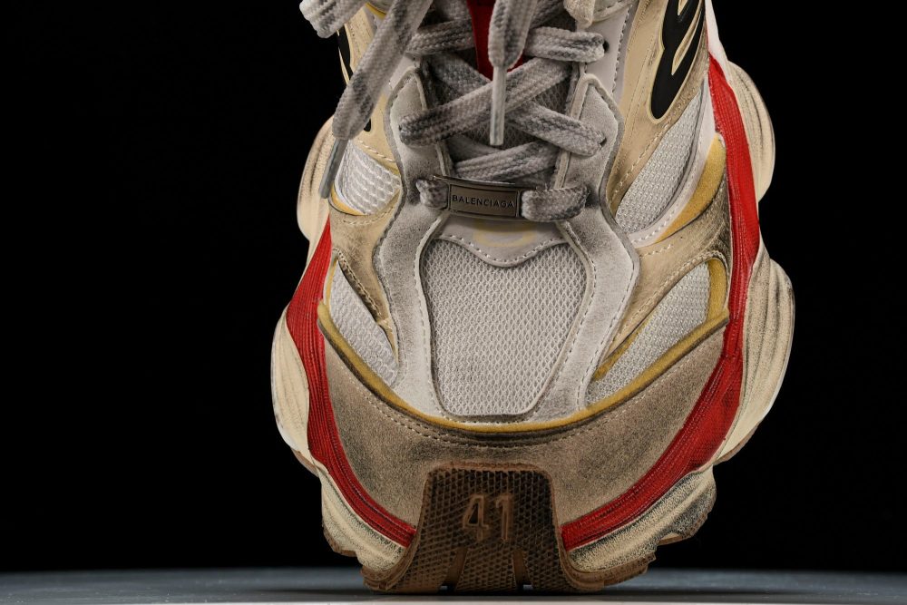 Cargo Sneaker 'White Red' - Image 6
