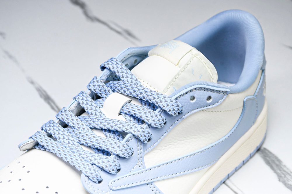 Travis Scott AJ1 Low x Stussy 'Blue' (Custom) - Image 10