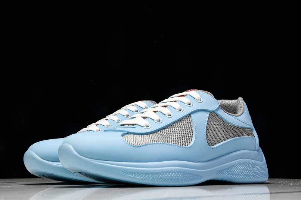 Prada America's Cup Sneaker Soft Rubber 'Light Blue' - Image 2